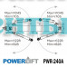 Двухстоечный подъемник PowerLift PWR-240A (грузоподъемность 4000 кг)