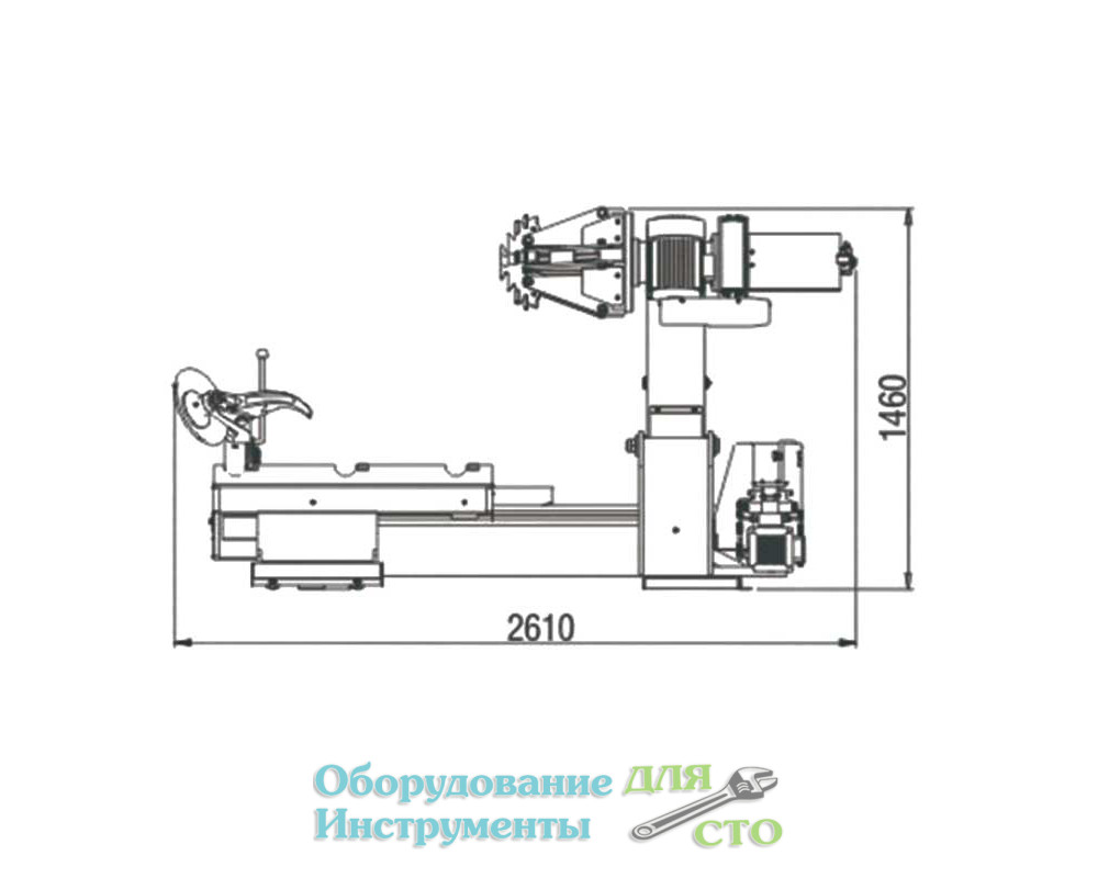 Переключатель поворотный шиномонтажного станка