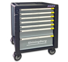 Тележка инструментальная 7 секций с инструментом ShiningBerg T-323 (323 единицы)